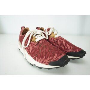 Flower Mountain Pink Floral Pampas Sneakers Tessuto Rosso Sz 7